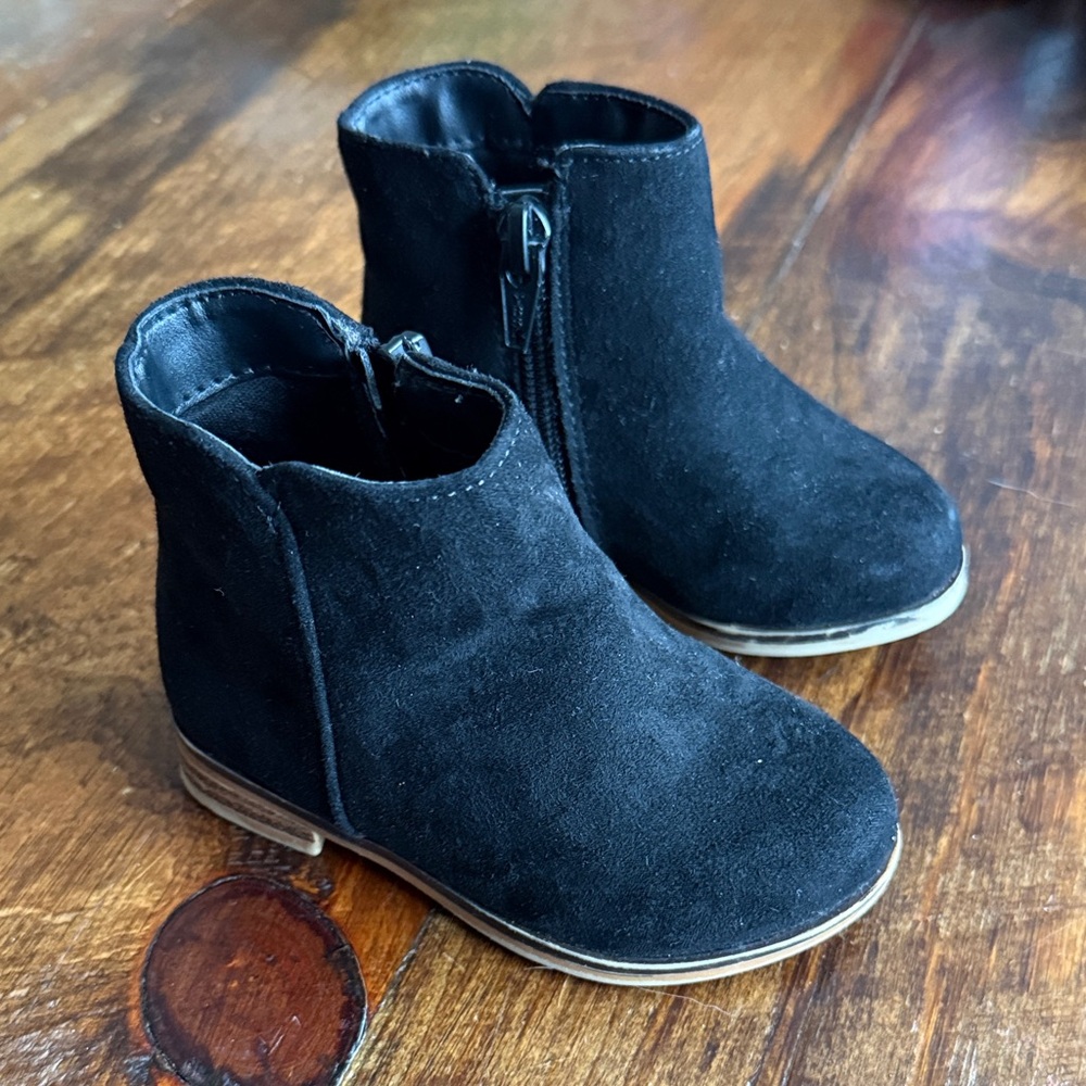 Cat & Jack Black Suede Kids Boots
